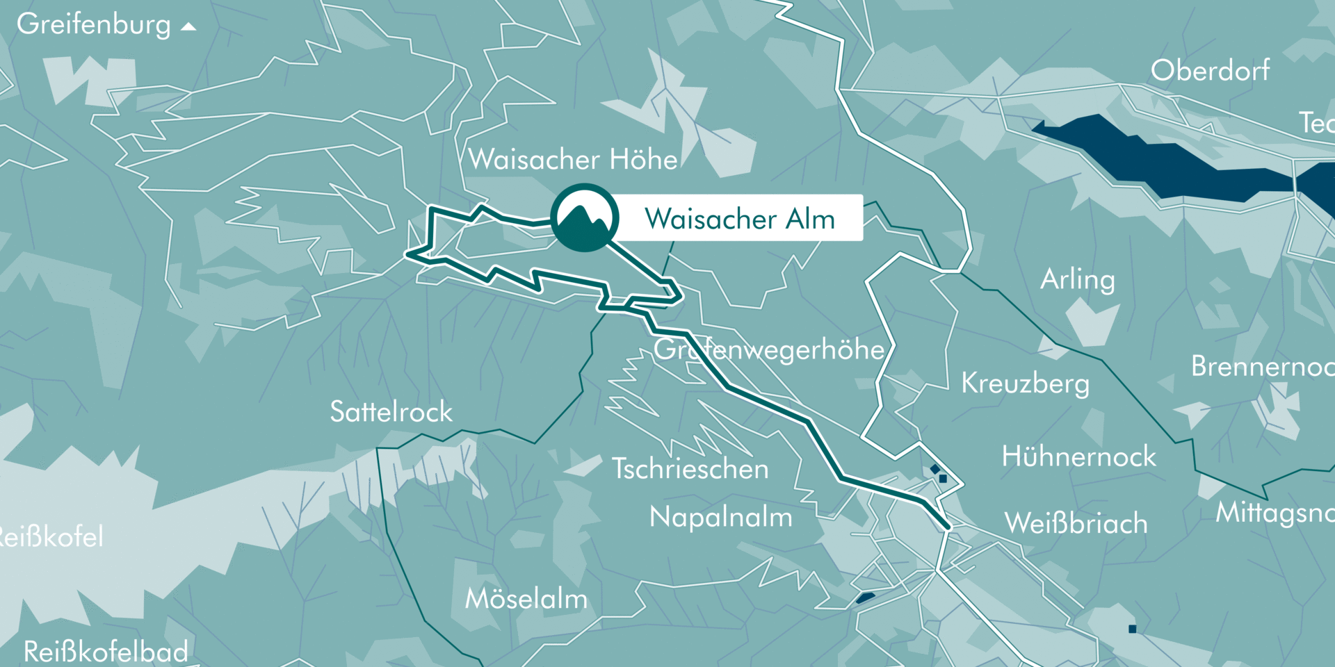 Wanderweg: Waisacher Alm