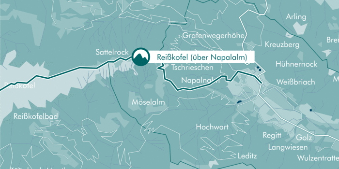 Karte: Reißkofel (über Napalalm)