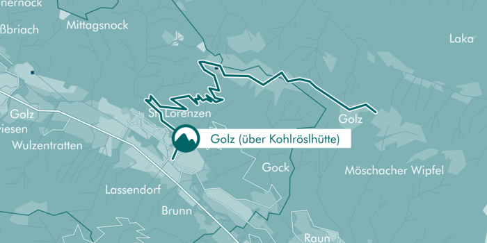 Karte: Golz (über Kohlröslhütte)