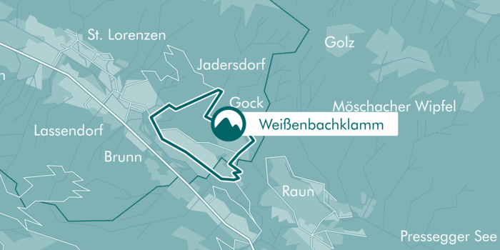 Karte: Weißenbachklamm